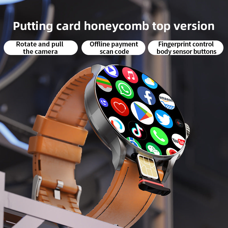 Round Screen AMOLED Smart Watch with Fitness & Heart Rate Monitoring