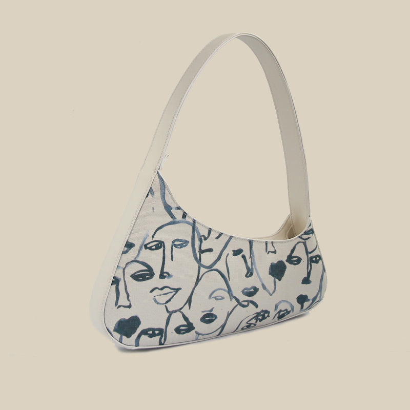 👜 Niche Canvas Shoulder Bag - Vintage Print