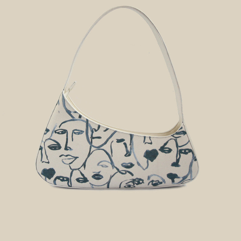 👜 Niche Canvas Shoulder Bag - Vintage Print