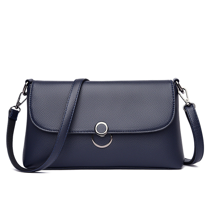 Luxury Structured Leather Crossbody Shoulder Bag