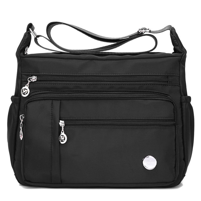Lightweight Nylon Multi-Pocket Crossbody Bag