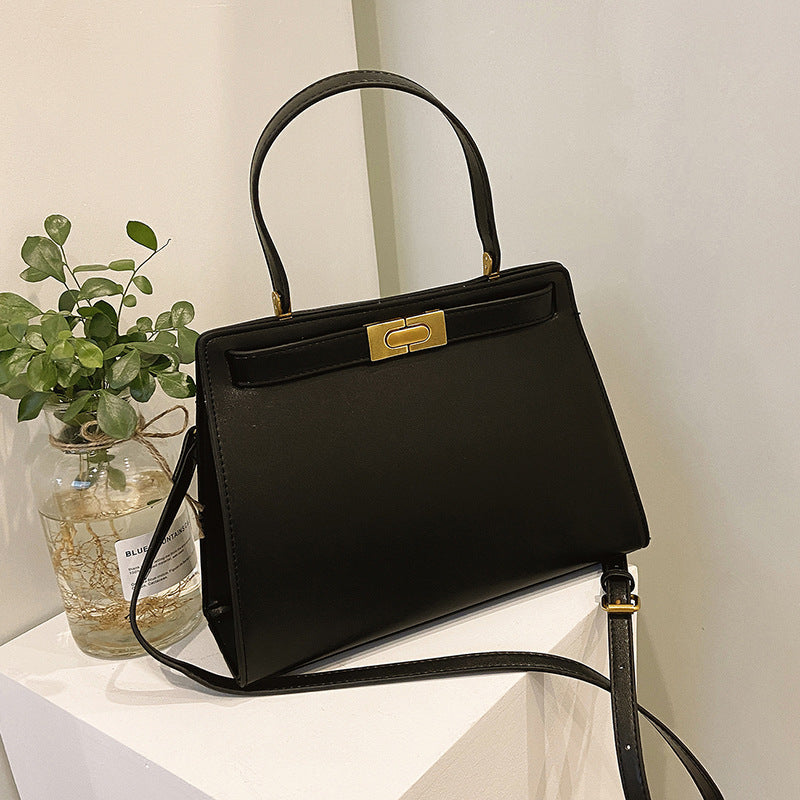 Elegant Structured Top Handle Shoulder Bag