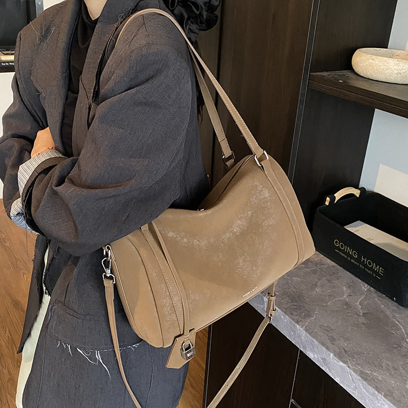 Retro Matte Large Capacity Bowling Shoulder