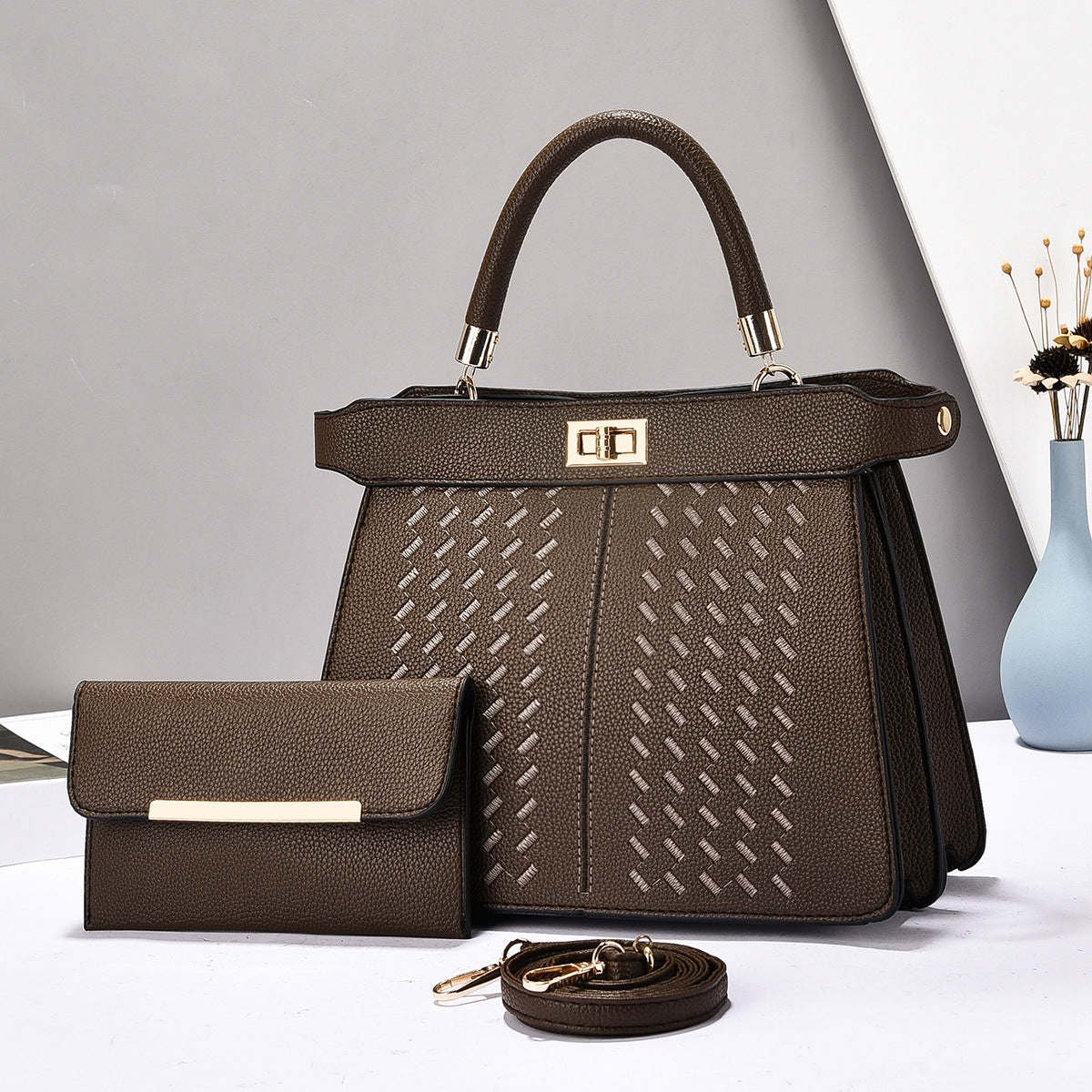 Premium Large Capacity Satchel Handbag Set for Women