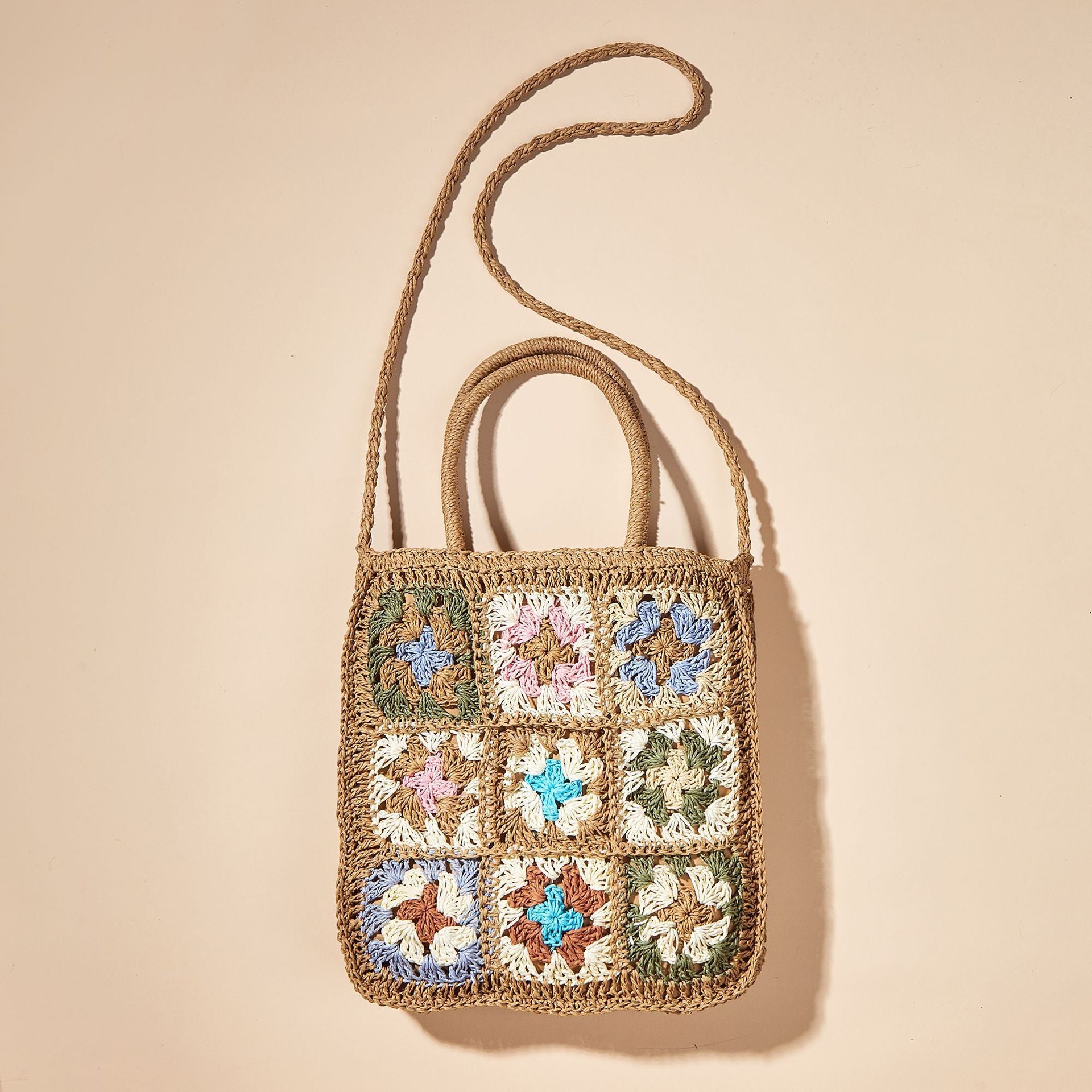 Vintage Crochet Square Bag