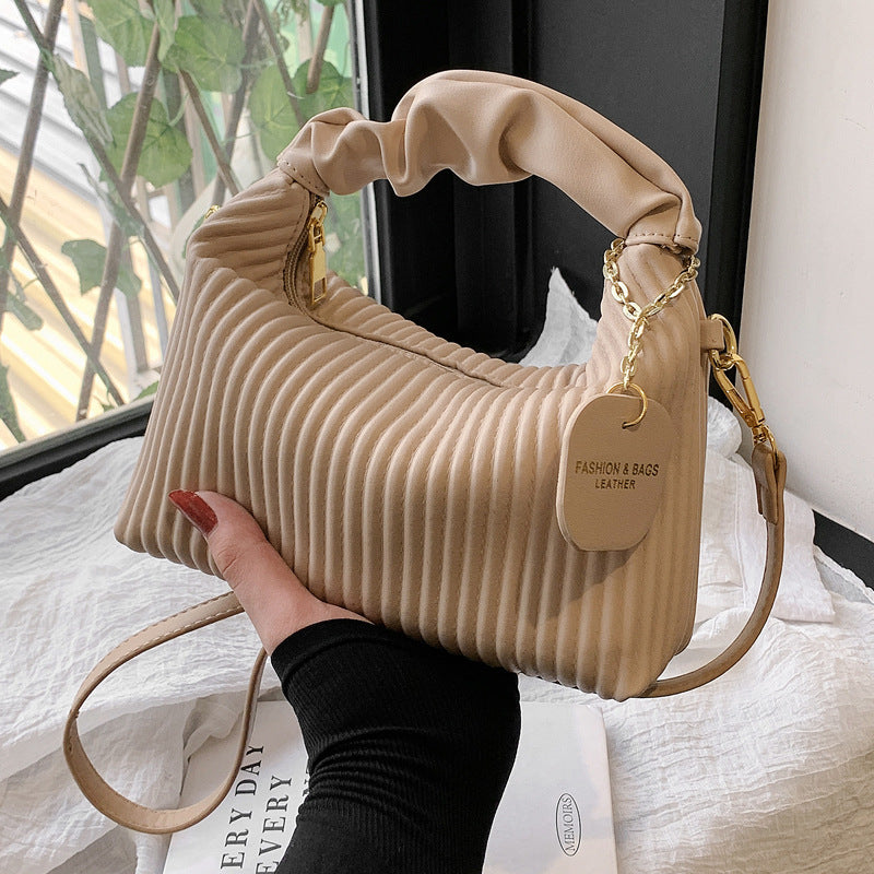 👜 Women’s Pleated Cloud Shoulder Tote Bag