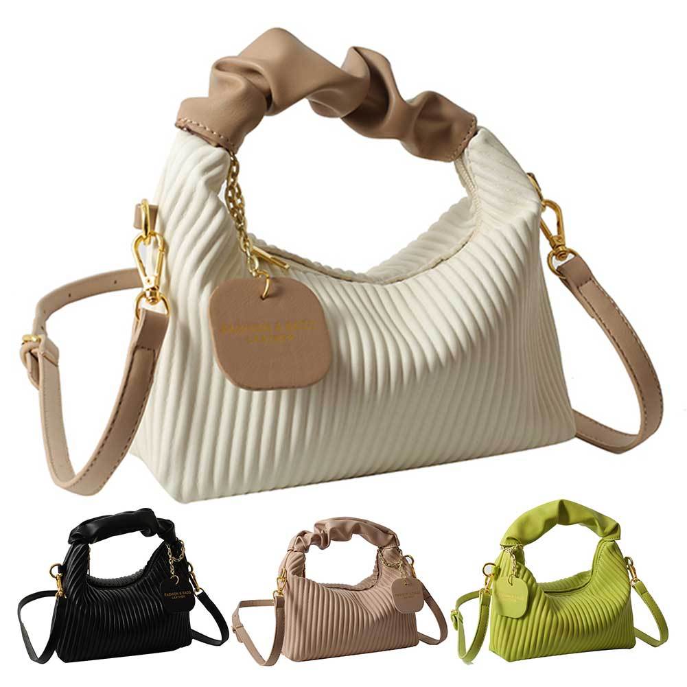 👜 Women’s Pleated Cloud Shoulder Tote Bag