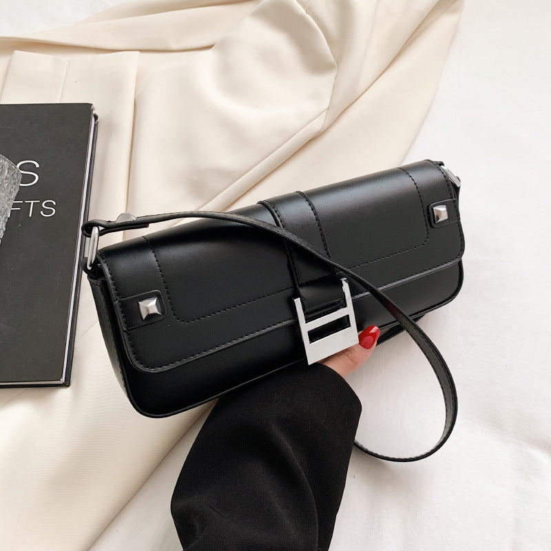 Retro Minimalist Shoulder Bag – Chic Everyday Crossbody (Small Square)