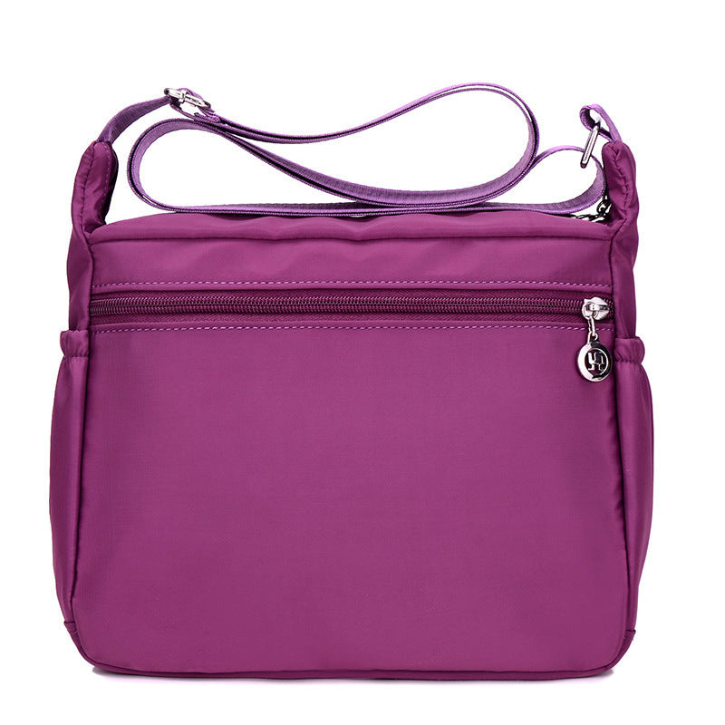Lightweight Nylon Multi-Pocket Crossbody Bag