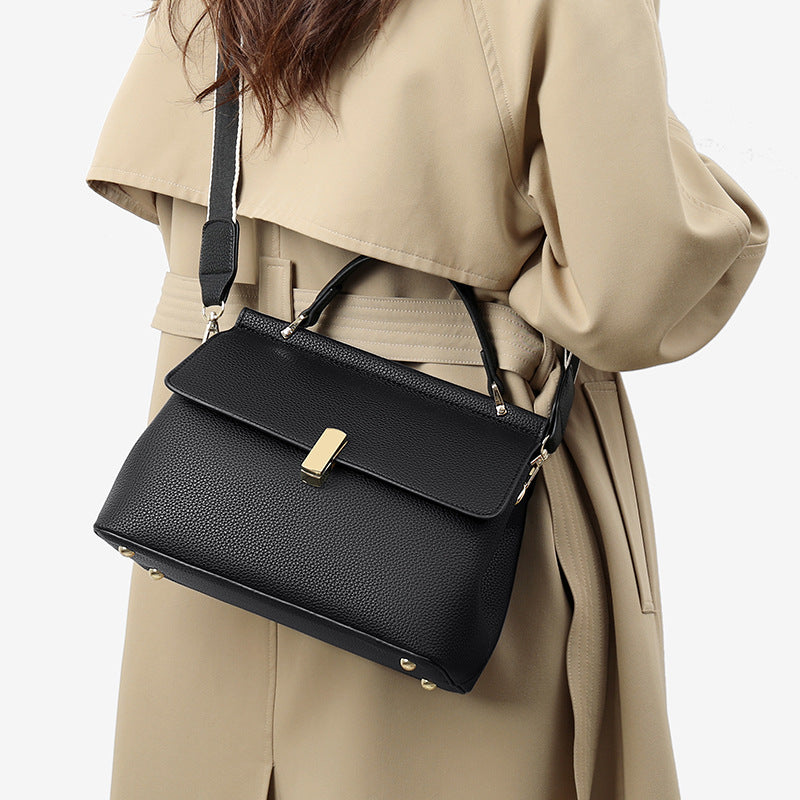 Elegant Large Capacity Top Handle Crossbody Bag
