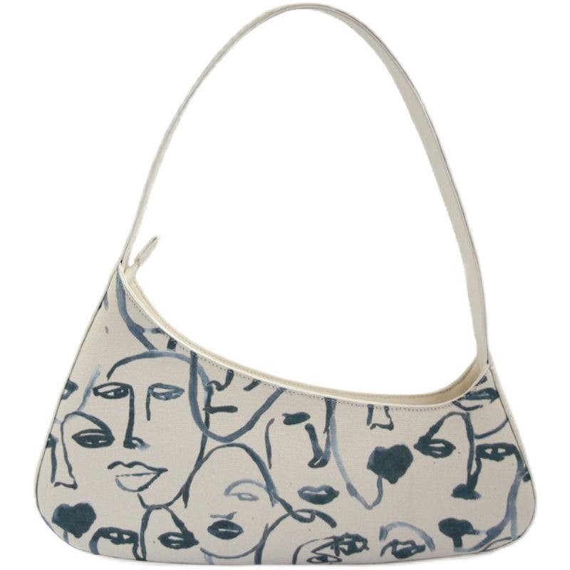 👜 Niche Canvas Shoulder Bag - Vintage Print