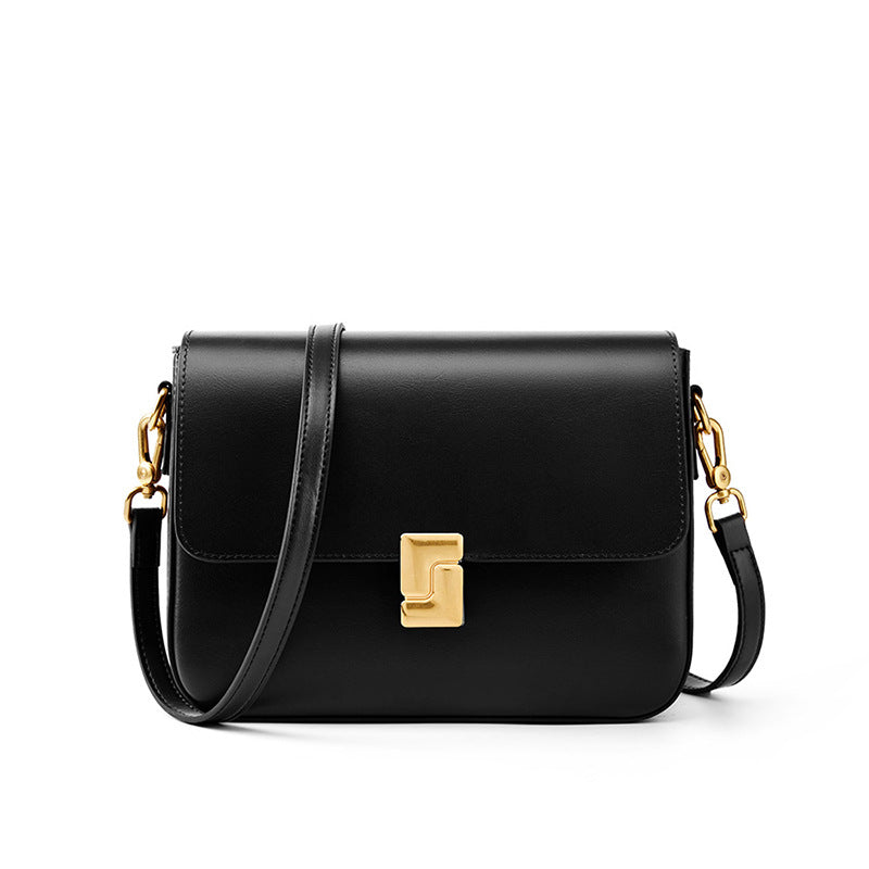 Elegant Retro Structured Shoulder Messenger Bag