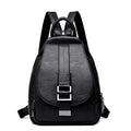 Premium Anti-Theft Multi-Pocket Leather Backpack