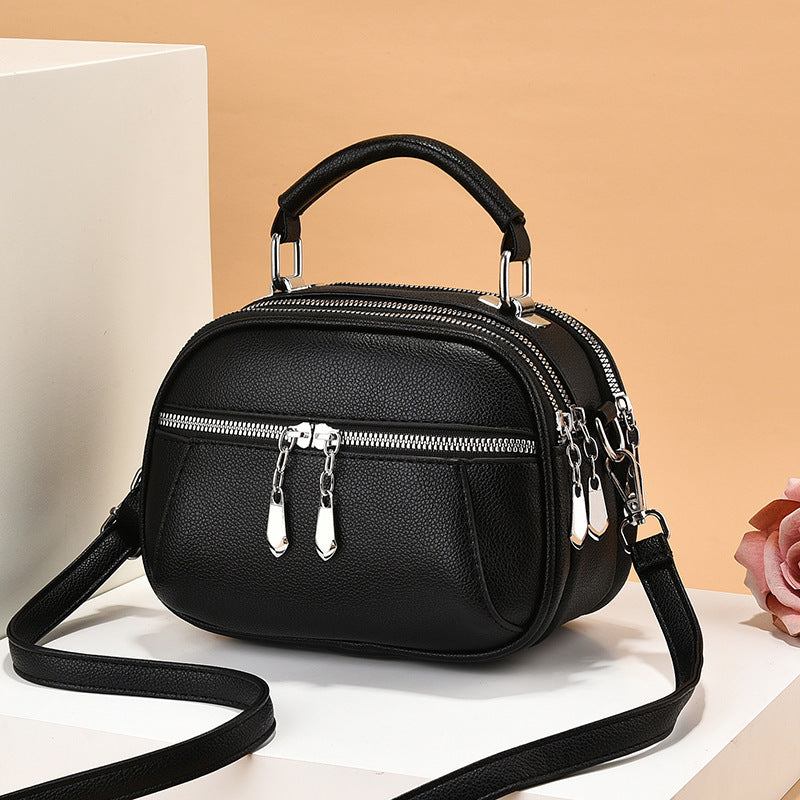 Soft Leather Capacity Mini Shoulder