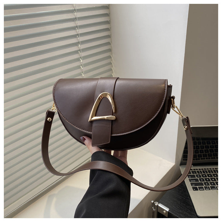 Elegant Saddle Shoulder Bag for Women
