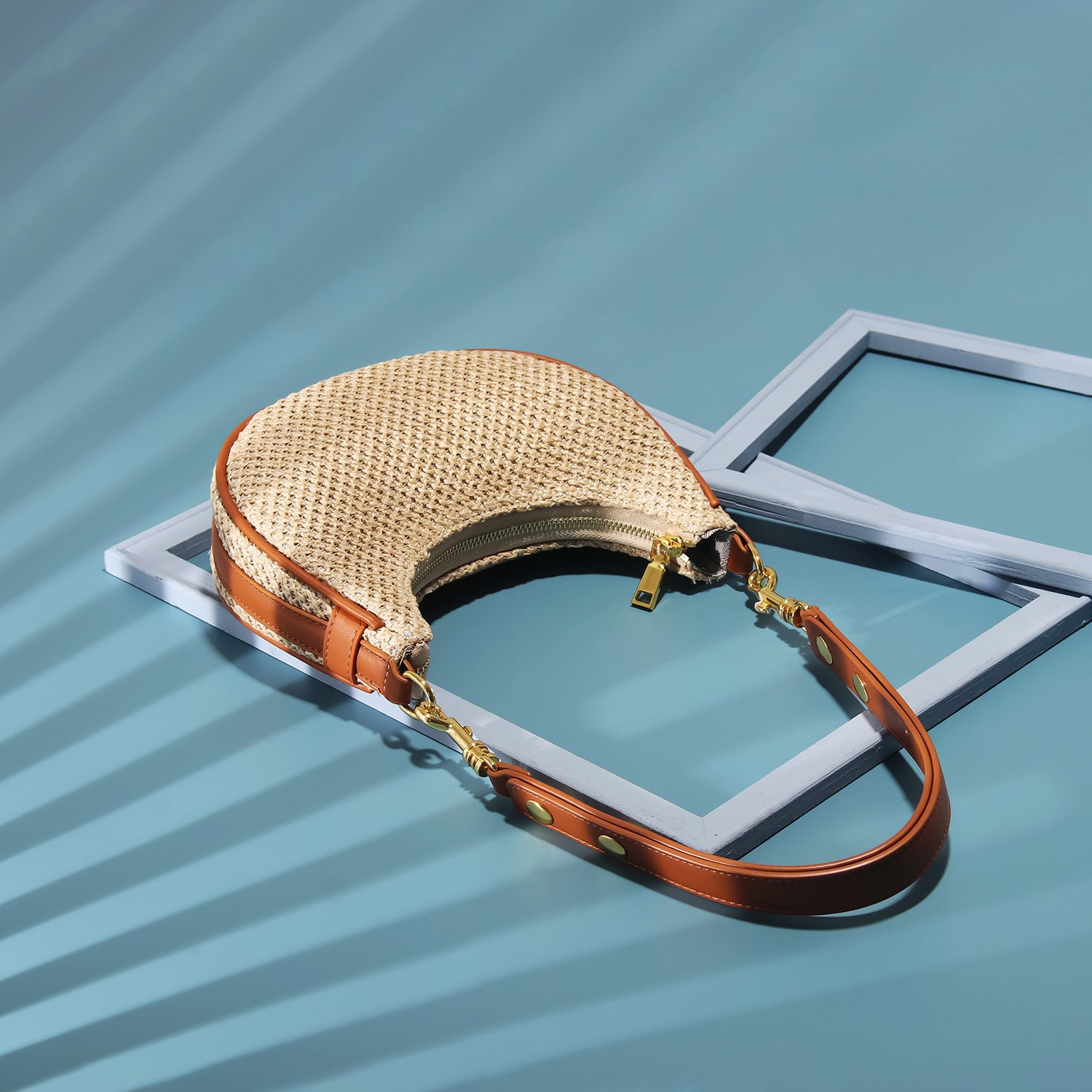 Straw All-Match  Womens Shoulder Underarm Bag