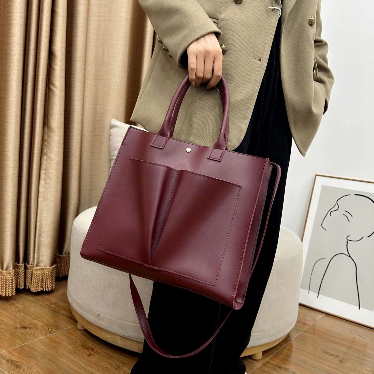 Elegant Large Capacity Tote Bag