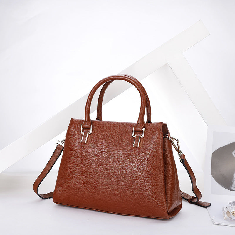 Elegant Structured Satchel Handbag