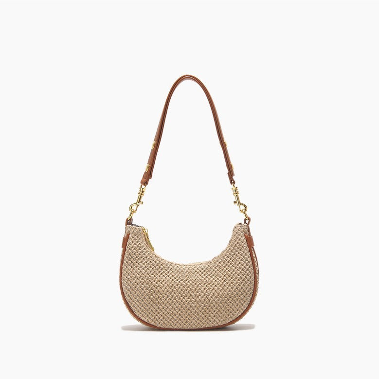Straw All-Match  Womens Shoulder Underarm Bag