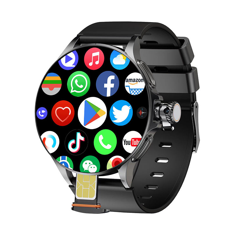 Round Screen AMOLED Smart Watch with Fitness & Heart Rate Monitoring