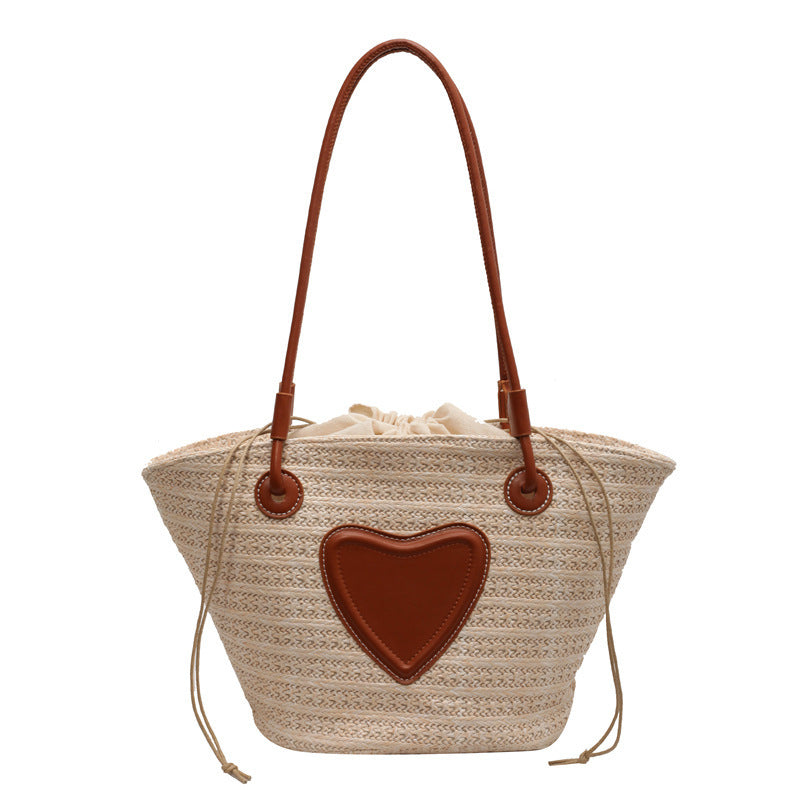 Women's Heart Woven Tote Bag